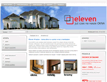 Tablet Screenshot of oknaeleven.pl